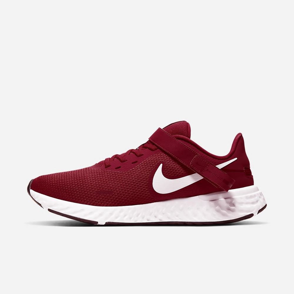 Chaussure De Running Nike Revolution 5 FlyEase Rouge 1269-057 Gym Red/Black/White Homme | PLC-83074602